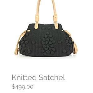 🔵 Clever Carriage "Rare" Knitted Satchel Bag